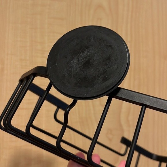 π FREE when Bundled π Shower Shelf: Black metal & suction cups - Picture 5 of 6